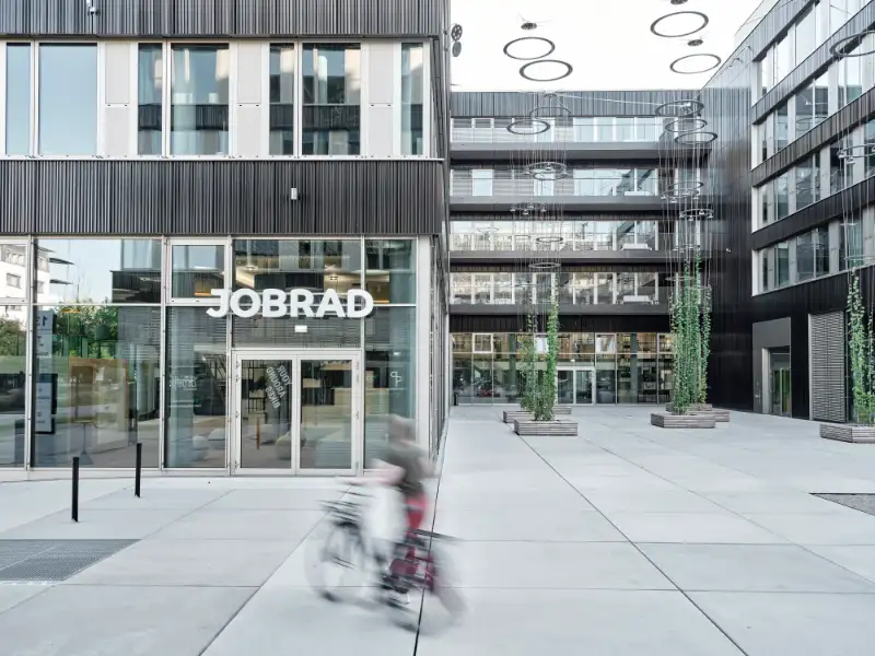 Der Innenhof des JobRad Campus | Presse Downloadbereich Der Innenhof des JobRad Campus | Presse Downloadbereich